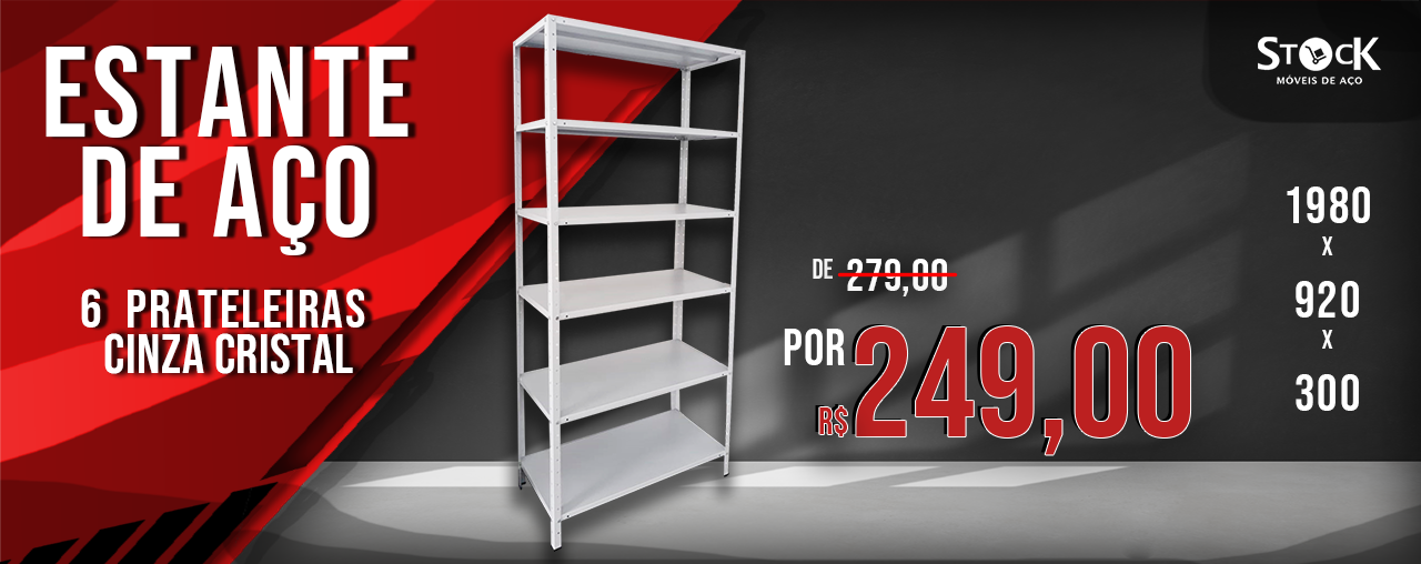 Slide Estante de aço Stock